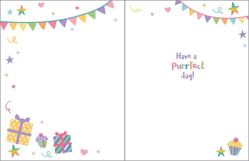 Birthday Greeting Card - Birthday Kitty Paper Goods GINA B DESIGNS