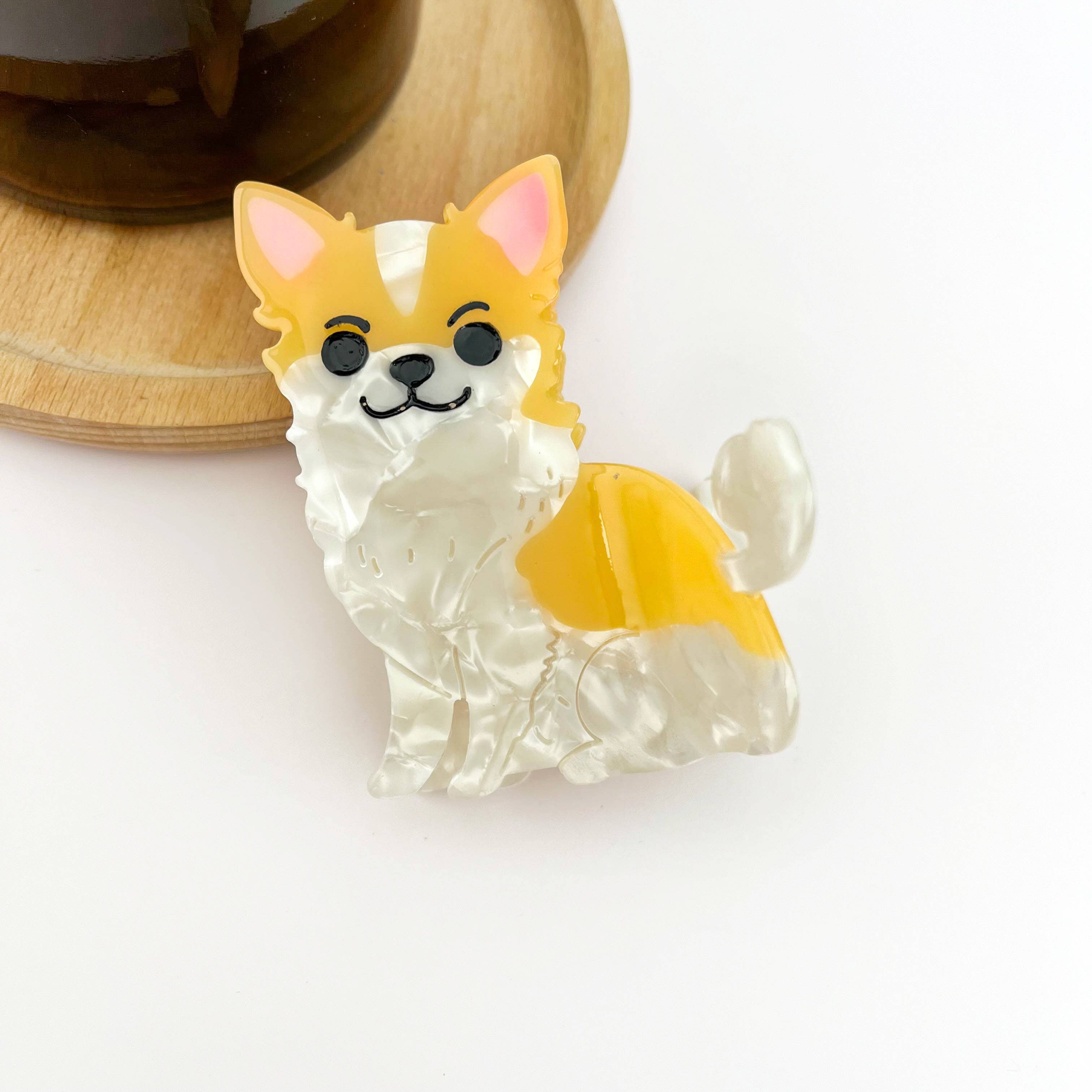 Puppy Claw Clip - Pug Hair Accessories TheDivaSoap