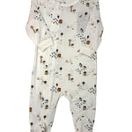 Farm Animals Cotton-Modal Zipper Footie Baby Sleepwear Coccoli