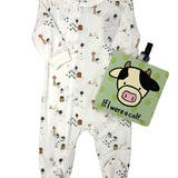 Farm Animals Cotton-Modal Zipper Footie Baby Sleepwear Coccoli