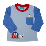 Farm Boys Color Block Knit T-Shirt Boys Shirts + Polos Claire & Charlie