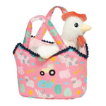 Farm Friends Sassy Sak with White Hen Plush Douglas Toys