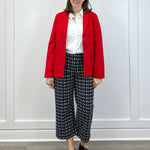 Faux Double Breasted Blazer - Tango Red - Sugar Babies Children's Boutique/Meg's Shoppe