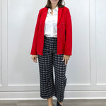 Faux Double Breasted Blazer - Tango Red - Sugar Babies Children's Boutique/Meg's Shoppe