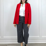 Faux Double Breasted Blazer - Tango Red - Sugar Babies Children's Boutique/Meg's Shoppe