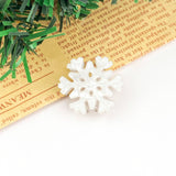 White Winter Snowflake Hair Claw Clip - Mini Hair Accessories TheDivaSoap