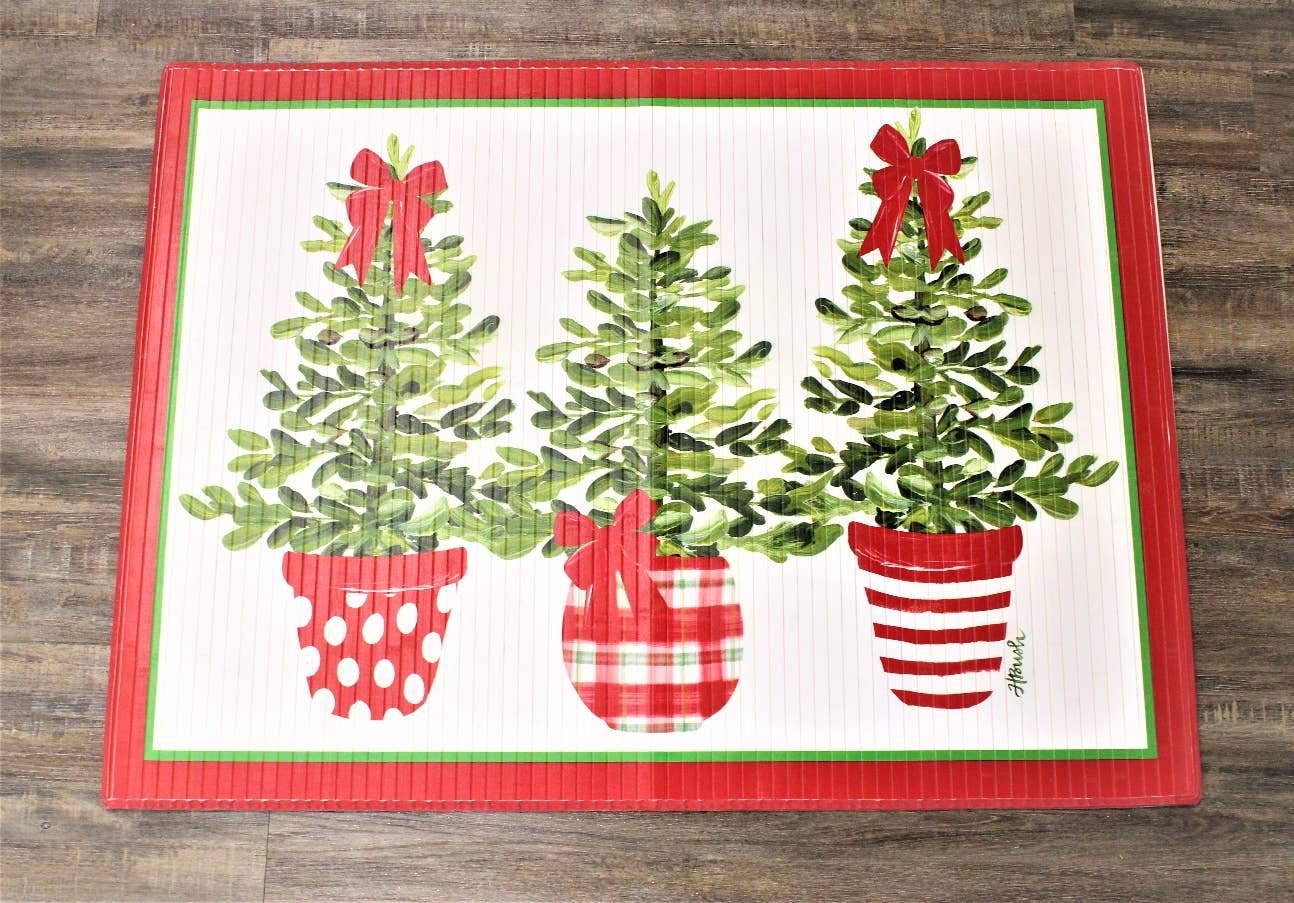 Bamboo Mat - Tree Trio Seasonal Trade Cie