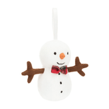 Festive Folly Snowman Ornament Plush Jellycat