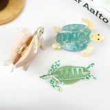 Blue Turtle Claw Clip,Animal Hair Clip: Small Hair Accessories TheDivaSoap