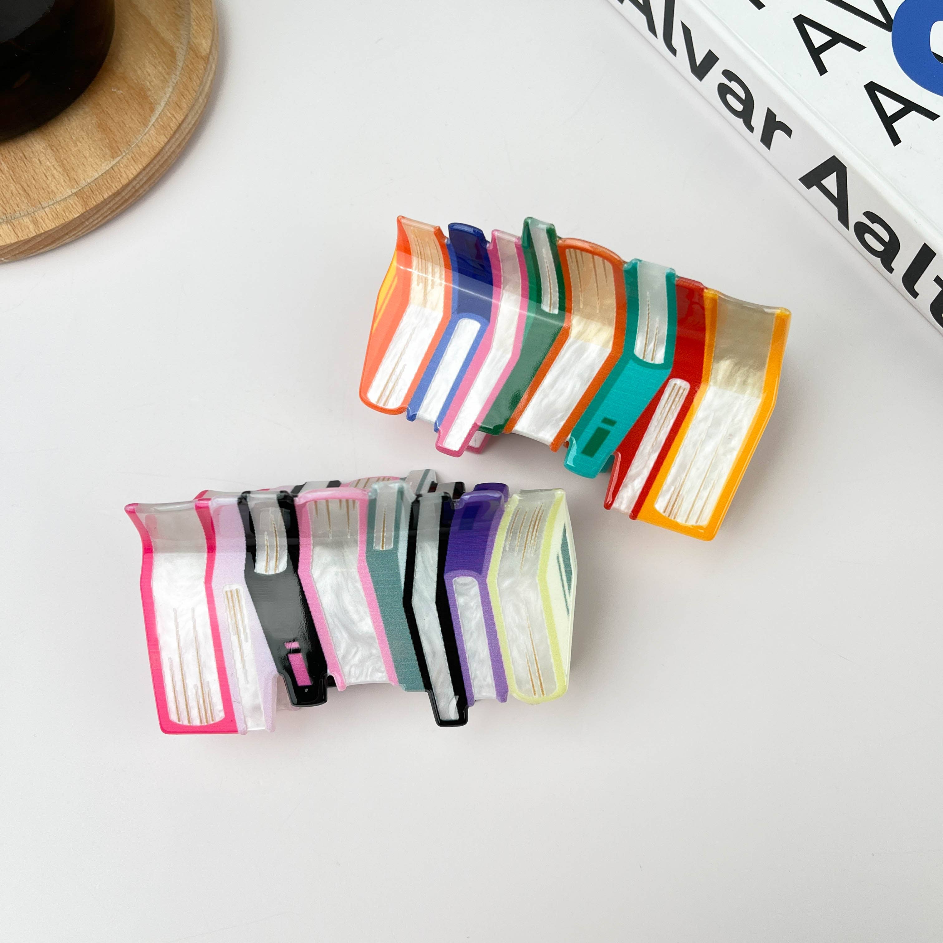 3.7'' Book Hair Clip - B Hair Accessories TheDivaSoap