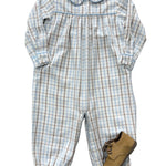 Finn Longall - Winthrop Plaid Boys Bubbles + Rompers Little English
