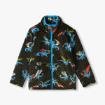 Fire Breathing Dragon Fuzzy Fleece Zip Up Boys Outerwear Hatley