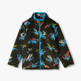 Fire Breathing Dragon Fuzzy Fleece Zip Up Boys Outerwear Hatley