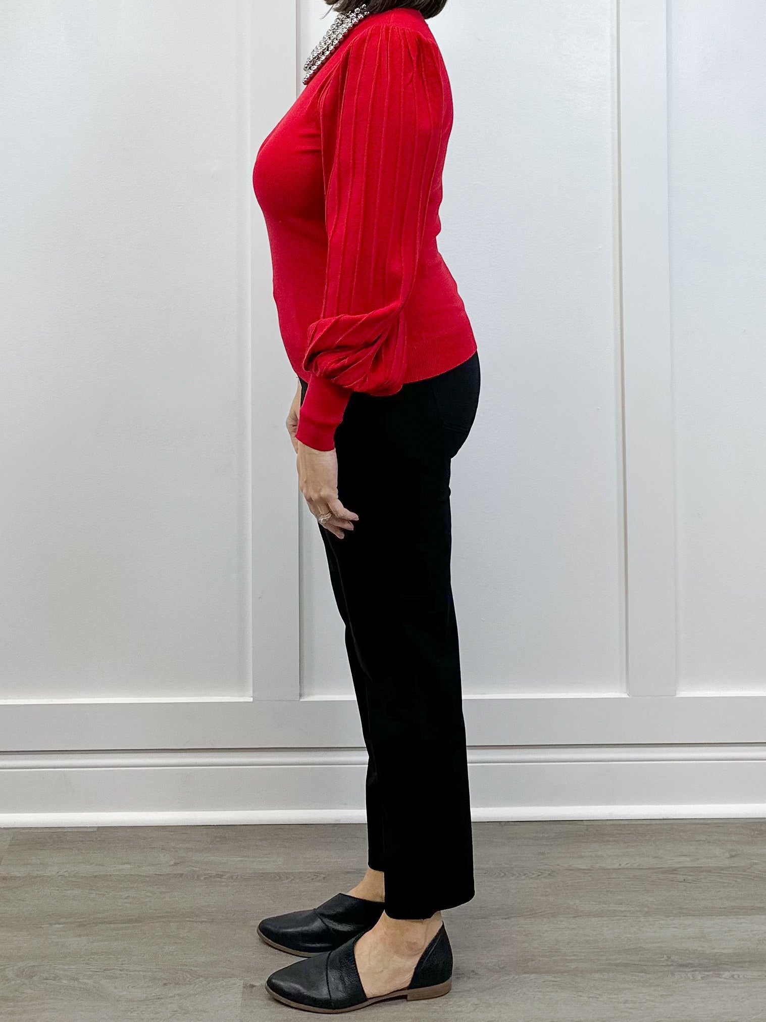 Firelight Sweater - Tomato Red Sweaters &Merci