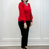 Firelight Sweater - Tomato Red Sweaters &Merci