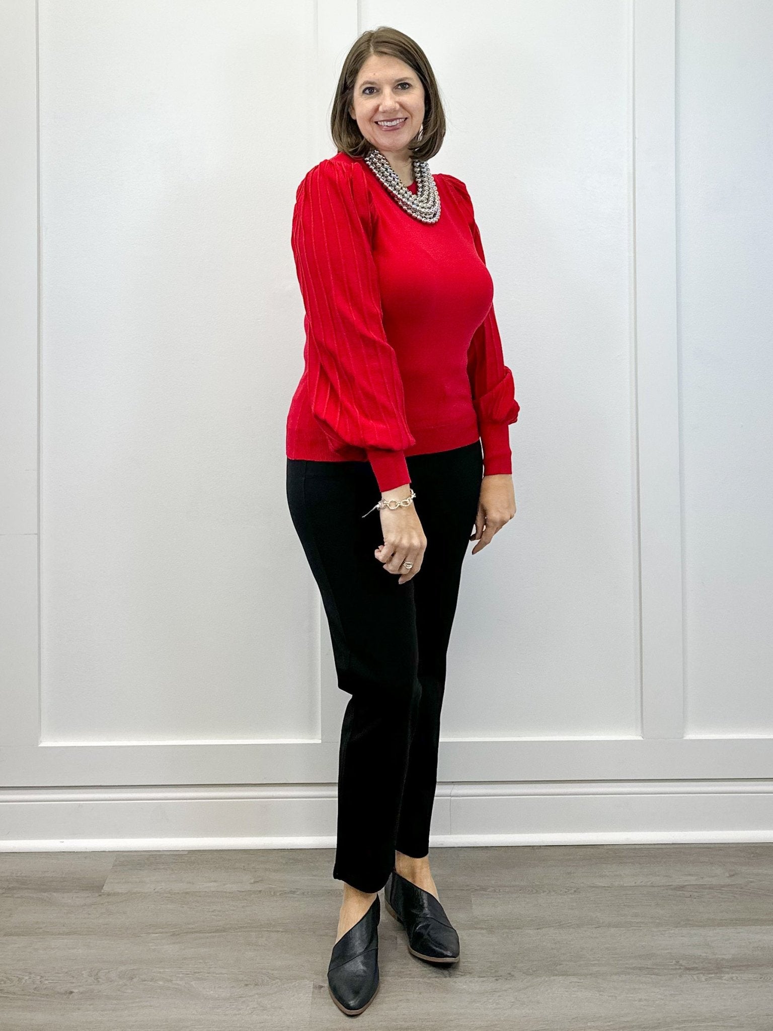 Firelight Sweater - Tomato Red Sweaters &Merci