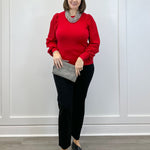 Firelight Sweater - Tomato Red Sweaters &Merci