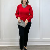 Firelight Sweater - Tomato Red Sweaters &Merci