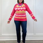 Fireside Fair Isle Sweater - French Pink Sweaters &Merci
