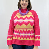 Fireside Fair Isle Sweater - French Pink Sweaters &Merci