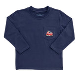 Firetruck L/S Pocket Tee Boys Tees Itsy Bitsy