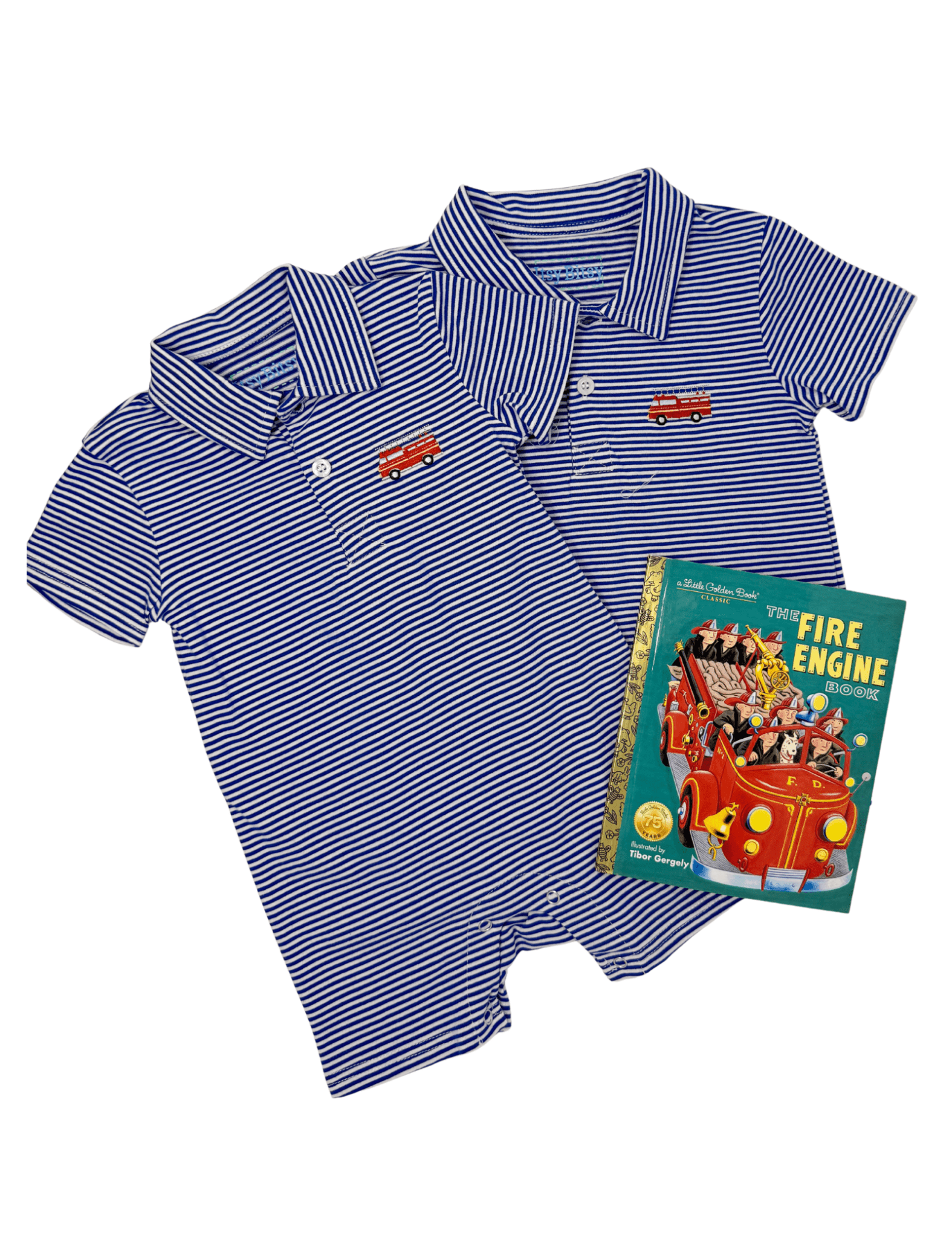 Firetruck Polo Boys Shirts + Polos Itsy Bitsy
