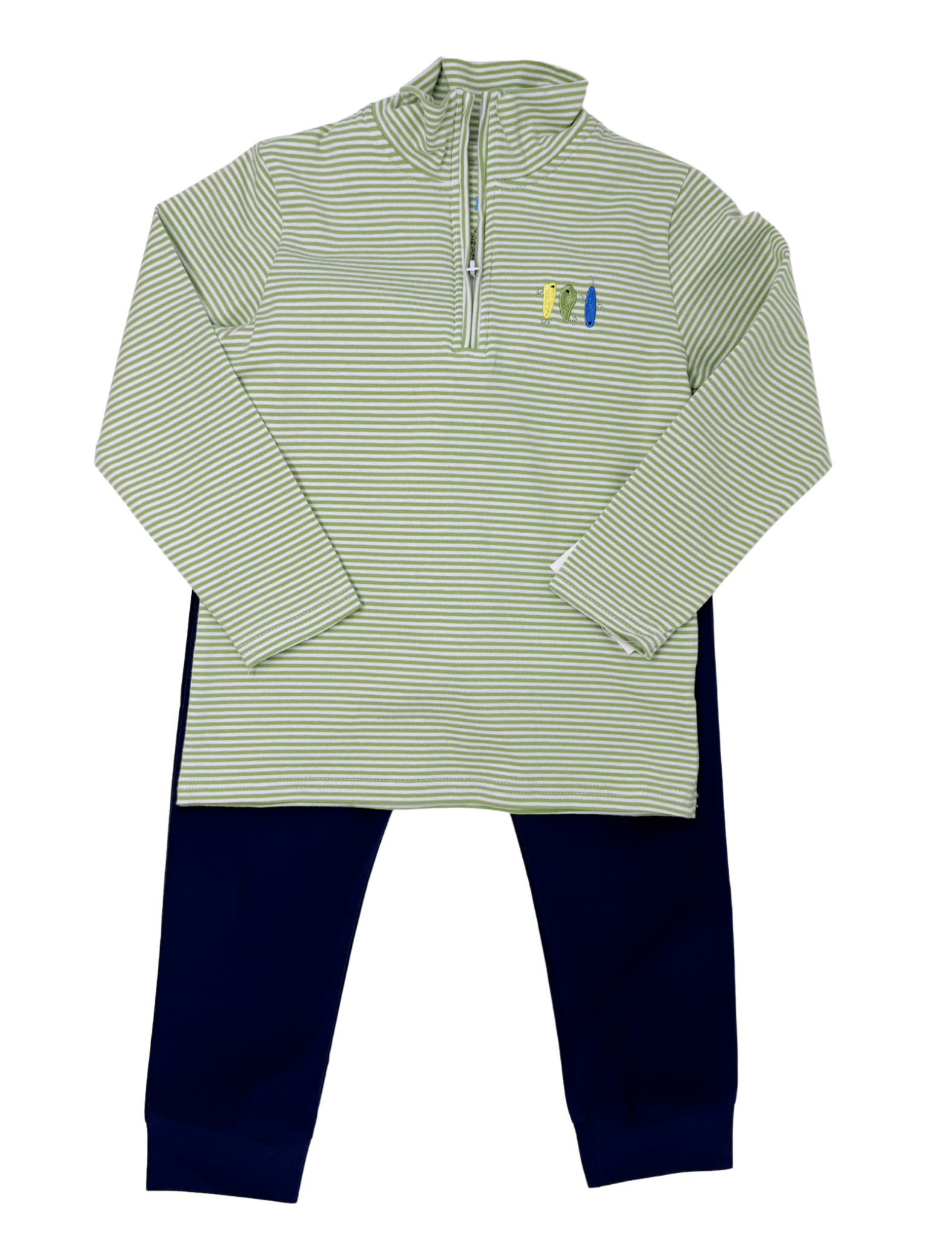 Fishing Lure 1/4 Zip Pullover Boys Sweaters + Sweatshirts Itsy Bitsy