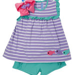 Fishy Fishy Ruffle Short Set Girls Sets Trotter Street Kids