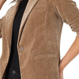 Fitted Blazer - Khaki Outerwear Liverpool