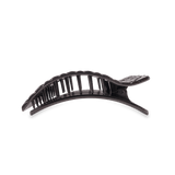 Flat Rectangle Hair Clip - Medium - Jet Black Quilted Hair Accessories Teleties