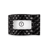 Flat Rectangle Hair Clip - Medium - Jet Black Quilted Hair Accessories Teleties
