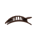 Flat Rectangle Hair Clip - Medium - Truly Taupe Quilted Hair Accessories Teleties