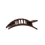 Flat Rectangle Hair Clip - Medium - Truly Taupe Quilted Hair Accessories Teleties