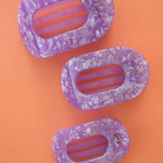 Flat Round Hair Clip - Large - Lavender Mist Self-Care TELETIES