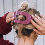 Flat Round Hair Clip - Large - Wild Side Hair Accessories Teleties