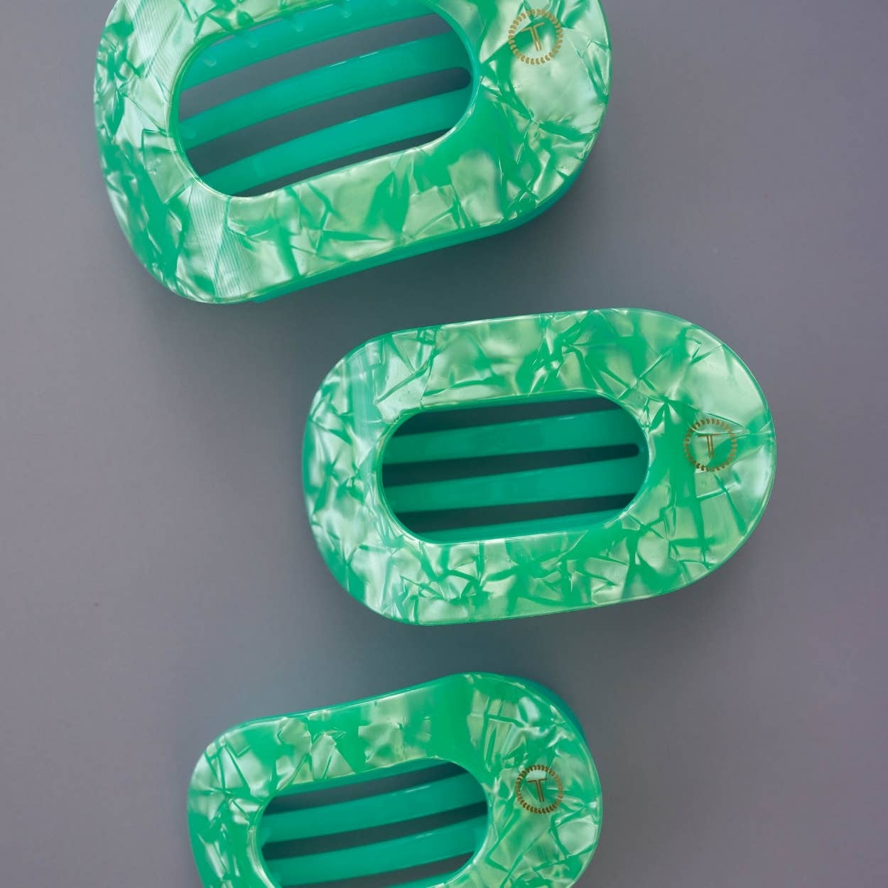 Flat Round Hair Clip - Medium - Spring Splash Misc Accessories TELETIES