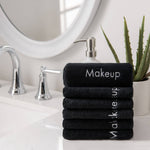 Fleece Makeup Removal Towel - Black Self-Care Arkwright Home