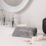 Fleece Makeup Removal Towel - Gray Self-Care Arkwright Home