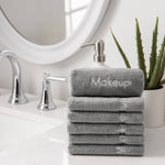 Fleece Makeup Removal Towel - Gray Self-Care Arkwright Home