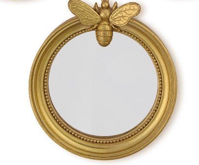 Flora & Fauna Vintage Round Mirror Trinket - Assorted Home Decor Two's Company Bee