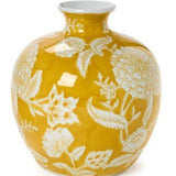 Flora & Fauna Yellow Floral Vase - Assorted Home Decor Two's Company Round