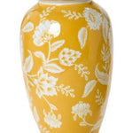 Flora & Fauna Yellow Floral Vase - Assorted Home Decor Two's Company Tall