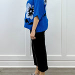 Flora Mock Neck Sweater - Royal Sweaters Jodifl