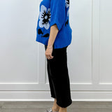 Flora Mock Neck Sweater - Royal Sweaters Jodifl