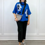Flora Mock Neck Sweater - Royal Sweaters Jodifl