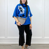 Flora Mock Neck Sweater - Royal Sweaters Jodifl
