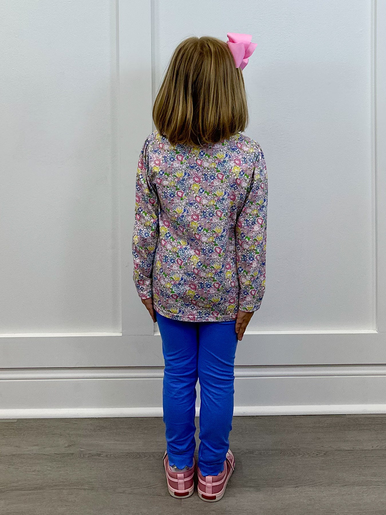 Floral 1/4 Zip Pullover Set Girls Sets Trotter Street Kids