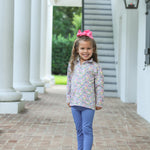 Floral 1/4 Zip Pullover Set Girls Sets Trotter Street Kids