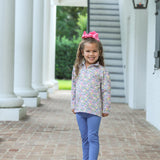 Floral 1/4 Zip Pullover Set Girls Sets Trotter Street Kids