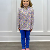 Floral 1/4 Zip Pullover Set Girls Sets Trotter Street Kids